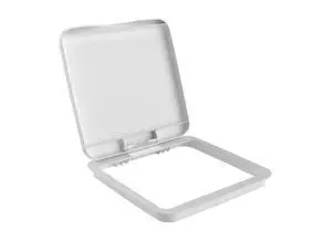 Rev-A-Shelf 27 Qt Under Sink Garbage Can Lid for Base Kitchen and Bathroom Cabinet, Replacement Plastic Trash Bin Lid Only, White, RV-1024-LID-1 Rev-A-Shelf 27 Qt Under Sink Garbage Can Lid for Base Kitchen and Bathroom Cabinet, Replacement Plastic Trash Bin Lid Only, White, RV-1024-LID-1