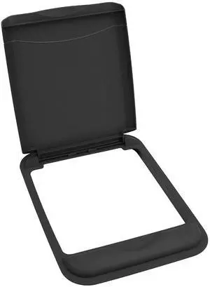 Rev-A-Shelf 50 Qt Under Sink Garbage Can Lid for Base Kitchen and Bathroom Cabinet, Replacement Plastic Trash Bin Lid Only, Black, RV-50-LID-18-1 Rev-A-Shelf 50 Qt Under Sink Garbage Can Lid for Base Kitchen and Bathroom Cabinet, Replacement Plastic Trash Bin Lid Only, Black, RV-50-LID-18-1