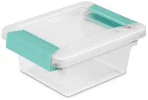 Sterilite Mini Clip Box, Clear Storage Bin with Latching Lid, 6 Pack | Storage Containers with Latching Lids for Writing, Arts or Crafts Supplies - Home, Office, Classroom & Workshop Organization Sterilite Mini Clip Box, Clear Storage Bin with Latching Lid, 6 Pack | Storage Containers with Latching Lids for Writing, Arts or Crafts Supplies - Home, Office, Classroom & Workshop Organization