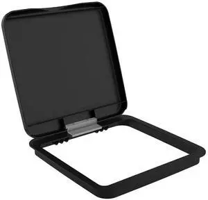 Rev-A-Shelf 27 Qt Under Sink Garbage Can Lid for Base Kitchen and Bathroom Cabinet, Replacement Plastic Trash Bin Lid Only, Black, RV-1024-LID-18-1 Rev-A-Shelf 27 Qt Under Sink Garbage Can Lid for Base Kitchen and Bathroom Cabinet, Replacement Plastic Trash Bin Lid Only, Black, RV-1024-LID-18-1