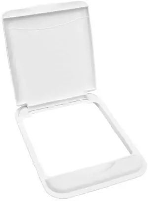 Rev-A-Shelf 50 Qt Under Sink Garbage Can Lid for Base Kitchen and Bathroom Cabinet, Replacement Plastic Trash Bin Lid Only, White, RV-50-LID-1 Rev-A-Shelf 50 Qt Under Sink Garbage Can Lid for Base Kitchen and Bathroom Cabinet, Replacement Plastic Trash Bin Lid Only, White, RV-50-LID-1