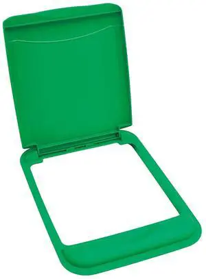 Rev-A-Shelf 50 Qt Under Sink Garbage Can Lid for Base Kitchen and Bathroom Cabinet, Replacement Plastic Trash Bin Lid Only, Green, RV-50-LID-G-1-40 Rev-A-Shelf 50 Qt Under Sink Garbage Can Lid for Base Kitchen and Bathroom Cabinet, Replacement Plastic Trash Bin Lid Only, Green, RV-50-LID-G-1-40