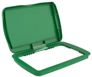 Rev-A-Shelf 32 Qt Under Sink Garbage Can Lid for Base Kitchen and Bathroom Cabinet, Replacement Plastic Trash Bin Lid Only, Green, RV-32-LID-G-1-40 Rev-A-Shelf 32 Qt Under Sink Garbage Can Lid for Base Kitchen and Bathroom Cabinet, Replacement Plastic Trash Bin Lid Only, Green, RV-32-LID-G-1-40