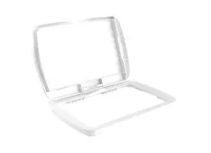 Rev-A-Shelf 32 Qt Under Sink Garbage Can Lid for Base Kitchen and Bathroom Cabinet, Replacement Plastic Trash Bin Lid Only, White, RV-32-LID-1-40 Rev-A-Shelf 32 Qt Under Sink Garbage Can Lid for Base Kitchen and Bathroom Cabinet, Replacement Plastic Trash Bin Lid Only, White, RV-32-LID-1-40