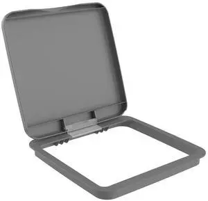 Rev-A-Shelf 27 Qt Under Sink Garbage Can Lid for Base Kitchen and Bathroom Cabinet, Replacement Plastic Trash Bin Lid Only, Grey, RV-1024-LID-14-1 Rev-A-Shelf 27 Qt Under Sink Garbage Can Lid for Base Kitchen and Bathroom Cabinet, Replacement Plastic Trash Bin Lid Only, Grey, RV-1024-LID-14-1