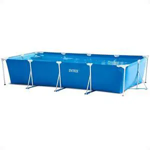 INTEX Metal Frame 14ft 9in x 7ft 3in x 33in Above Ground Swimming Pool | 28273EH - Pool Only (Pump Not Included) INTEX Metal Frame 14ft 9in x 7ft 3in x 33in Above Ground Swimming Pool | 28273EH - Pool Only (Pump Not Included)