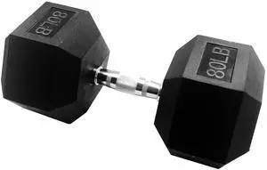 Signature Fitness Rubber Coated Hex Dumbbells Hand Weights for Exercises and Fitness Home Gym, 5-50 lbs, Pairs Signature Fitness Rubber Coated Hex Dumbbells Hand Weights for Exercises and Fitness Home Gym, 5-50 lbs, Pairs