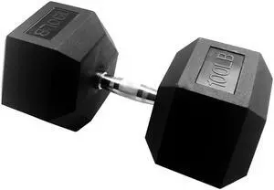 Signature Fitness Rubber Coated Hex Dumbbells Hand Weights for Exercises and Fitness Home Gym, 5-50 lbs, Pairs Signature Fitness Rubber Coated Hex Dumbbells Hand Weights for Exercises and Fitness Home Gym, 5-50 lbs, Pairs