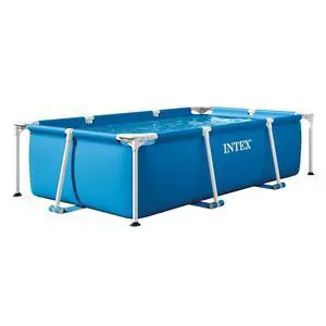 INTEX Rectangular Frame 7 ft 2 in x 4 ft 11 in x 23 in Above Ground Pool, Swimming Pool with Steel Frame, Pump Not Included | 28270EH - Pool Only (Pump Not Included) INTEX Rectangular Frame 7 ft 2 in x 4 ft 11 in x 23 in Above Ground Pool, Swimming Pool with Steel Frame, Pump Not Included | 28270EH - Pool Only (Pump Not Included)