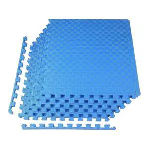 BalanceFrom Puzzle Exercise Mat 1" Thick, EVA Interlocking Foam Floor | Tiles for Home Gym, Mat for Home Workout Equipment, Floor Padding for Kids, Blue, 24 in x 24 in x 1 in, 24 Sq Ft - 6 Tiles BalanceFrom Puzzle Exercise Mat 1" Thick, EVA Interlocking Foam Floor | Tiles for Home Gym, Mat for Home Workout Equipment, Floor Padding for Kids, Blue, 24 in x 24 in x 1 in, 24 Sq Ft - 6 Tiles