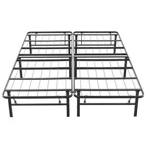 Hercules Folding Metal Bed Frame, 14 Inch Platform Foundation, King Size | Mattress Foundation Support for King Bed Hercules Folding Metal Bed Frame, 14 Inch Platform Foundation, King Size | Mattress Foundation Support for King Bed