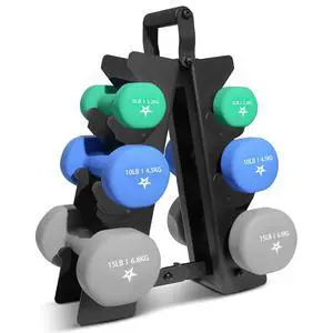 Yes4All Neoprene Coated Dumbbell Hand Weight Sets of 2 - Multiple Weight Options with 15 Colors, Anti-roll, Anti-Slip, Hexagon Shape Yes4All Neoprene Coated Dumbbell Hand Weight Sets of 2 - Multiple Weight Options with 15 Colors, Anti-roll, Anti-Slip, Hexagon Shape