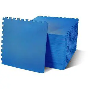 BalanceFrom Puzzle Exercise Mat 1/2" Thick, EVA Interlocking Foam Floor | Tiles for Home Gym, Mat for Home Workout Equipment, Floor Padding for Kids, Blue, 24 in x 24 in x 1/2 in, 144 Sq Ft-36 Tiles BalanceFrom Puzzle Exercise Mat 1/2" Thick, EVA Interlocking Foam Floor | Tiles for Home Gym, Mat for Home Workout Equipment, Floor Padding for Kids, Blue, 24 in x 24 in x 1/2 in, 144 Sq Ft-36 Tiles