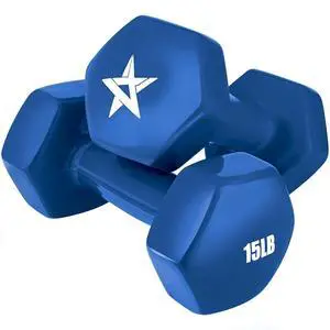 Yes4All Vinyl Hexagon Dumbbell - Dumbbells Set of 2 Hand Weights for Home Gym & Strength Training (2-15 lbs Weight Options) Yes4All Vinyl Hexagon Dumbbell - Dumbbells Set of 2 Hand Weights for Home Gym & Strength Training (2-15 lbs Weight Options)