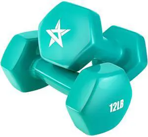 Yes4All Vinyl Hexagon Dumbbell - Dumbbells Set of 2 Hand Weights for Home Gym & Strength Training (2-15 lbs Weight Options) Yes4All Vinyl Hexagon Dumbbell - Dumbbells Set of 2 Hand Weights for Home Gym & Strength Training (2-15 lbs Weight Options)