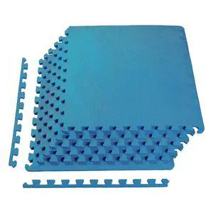 BalanceFrom Puzzle Exercise Mat 1/2" Thick, EVA Interlocking Foam Floor | Tiles for Home Gym, Mat for Home Workout Equipment, Floor Padding for Kids, Blue, 24 in x 24 in x 1/2 in, 24 Sq Ft - 6 Tiles BalanceFrom Puzzle Exercise Mat 1/2" Thick, EVA Interlocking Foam Floor | Tiles for Home Gym, Mat for Home Workout Equipment, Floor Padding for Kids, Blue, 24 in x 24 in x 1/2 in, 24 Sq Ft - 6 Tiles