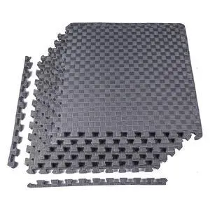 BalanceFrom Puzzle Exercise Mat 1" Thick, EVA Interlocking Foam Floor | Tiles for Home Gym, Mat for Home Workout Equipment, Floor Padding for Kids, Gray, 24 in x 24 in x 1 in, 24 Sq Ft - 6 Tiles BalanceFrom Puzzle Exercise Mat 1" Thick, EVA Interlocking Foam Floor | Tiles for Home Gym, Mat for Home Workout Equipment, Floor Padding for Kids, Gray, 24 in x 24 in x 1 in, 24 Sq Ft - 6 Tiles