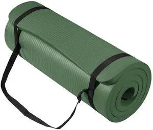 BalanceFrom Yoga Mat, 1-Inch Extra Thick High Density Exercise Mat, Anti-Tear Exercise Yoga Mat with Carrying Strap, Suitable for Various Yoga Exercises, Multiple Colors BalanceFrom Yoga Mat, 1-Inch Extra Thick High Density Exercise Mat, Anti-Tear Exercise Yoga Mat with Carrying Strap, Suitable for Various Yoga Exercises, Multiple Colors
