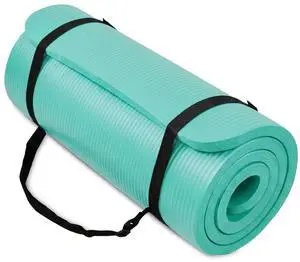 BalanceFrom Yoga Mat, 1-Inch Extra Thick High Density Exercise Mat, Anti-Tear Exercise Yoga Mat with Carrying Strap, Suitable for Various Yoga Exercises, Multiple Colors BalanceFrom Yoga Mat, 1-Inch Extra Thick High Density Exercise Mat, Anti-Tear Exercise Yoga Mat with Carrying Strap, Suitable for Various Yoga Exercises, Multiple Colors