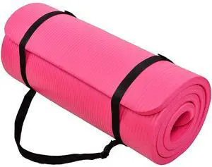 BalanceFrom Yoga Mat, 1-Inch Extra Thick High Density Exercise Mat, Anti-Tear Exercise Yoga Mat with Carrying Strap, Suitable for Various Yoga Exercises, Multiple Colors BalanceFrom Yoga Mat, 1-Inch Extra Thick High Density Exercise Mat, Anti-Tear Exercise Yoga Mat with Carrying Strap, Suitable for Various Yoga Exercises, Multiple Colors