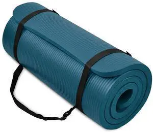 BalanceFrom Yoga Mat, 1-Inch Extra Thick High Density Exercise Mat, Anti-Tear Exercise Yoga Mat with Carrying Strap, Suitable for Various Yoga Exercises, Multiple Colors BalanceFrom Yoga Mat, 1-Inch Extra Thick High Density Exercise Mat, Anti-Tear Exercise Yoga Mat with Carrying Strap, Suitable for Various Yoga Exercises, Multiple Colors