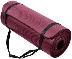 BalanceFrom Yoga Mat, 1-Inch Extra Thick High Density Exercise Mat, Anti-Tear Exercise Yoga Mat with Carrying Strap, Suitable for Various Yoga Exercises, Multiple Colors BalanceFrom Yoga Mat, 1-Inch Extra Thick High Density Exercise Mat, Anti-Tear Exercise Yoga Mat with Carrying Strap, Suitable for Various Yoga Exercises, Multiple Colors