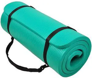 BalanceFrom Yoga Mat, 1-Inch Extra Thick High Density Exercise Mat, Anti-Tear Exercise Yoga Mat with Carrying Strap, Suitable for Various Yoga Exercises, Multiple Colors BalanceFrom Yoga Mat, 1-Inch Extra Thick High Density Exercise Mat, Anti-Tear Exercise Yoga Mat with Carrying Strap, Suitable for Various Yoga Exercises, Multiple Colors