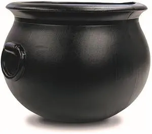 Union Products 12 Inch Spooky Witch Cauldron for Indoor and Outdoor Halloween Decoration and Trick or Treat Candy Container, 55120, Black Union Products 12 Inch Spooky Witch Cauldron for Indoor and Outdoor Halloween Decoration and Trick or Treat Candy Container, 55120, Black