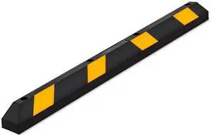 Guardian 6ft Parking Stop, Rubber Curb with Mounting Holes, Black/Yellow | Highly Visible Rubber Wheel Stopper for Car and Passenger Safety at Job Sites, Driveways, Parking Lots & Garages Guardian 6ft Parking Stop, Rubber Curb with Mounting Holes, Black/Yellow | Highly Visible Rubber Wheel Stopper for Car and Passenger Safety at Job Sites, Driveways, Parking Lots & Garages