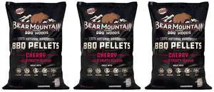 Bear Mountain BBQ FK13 Premium All-Natural Hardwood Mild and Fruity Cherry BBQ Smoker Pellets for Outdoor Grilling, 20 Pounds (3 Pack) Bear Mountain BBQ FK13 Premium All-Natural Hardwood Mild and Fruity Cherry BBQ Smoker Pellets for Outdoor Grilling, 20 Pounds (3 Pack)