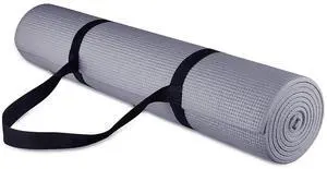 Fitvids All Purpose 1/4-Inch High Density Anti-Tear Exercise Yoga Mat with Carrying Strap, Multiple Colors Fitvids All Purpose 1/4-Inch High Density Anti-Tear Exercise Yoga Mat with Carrying Strap, Multiple Colors