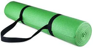 Fitvids All Purpose 1/4-Inch High Density Anti-Tear Exercise Yoga Mat with Carrying Strap, Multiple Colors Fitvids All Purpose 1/4-Inch High Density Anti-Tear Exercise Yoga Mat with Carrying Strap, Multiple Colors