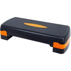 Fitvids Aerobic Step Platform Trainer with Adjustable 2-Level Risers, 400 Pound Weight Capacity Non-Slip Exercise Stepper Fitvids Aerobic Step Platform Trainer with Adjustable 2-Level Risers, 400 Pound Weight Capacity Non-Slip Exercise Stepper