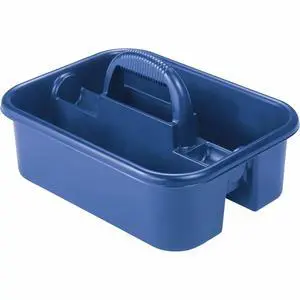 Akro-Mils 09185 Plastic Tote Tool & Supply Cleaning Caddy with Handle, (18-3/8-Inch x 13-7/8-Inch x 9-Inch), Blue (09185BLUE) Akro-Mils 09185 Plastic Tote Tool & Supply Cleaning Caddy with Handle, (18-3/8-Inch x 13-7/8-Inch x 9-Inch), Blue (09185BLUE)