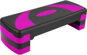 BalanceFrom 31-inch Aerobic Step Platform Trainer with 3 Adjustable Risers BalanceFrom 31-inch Aerobic Step Platform Trainer with 3 Adjustable Risers