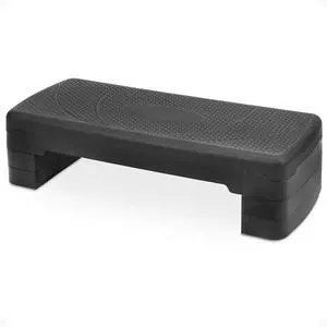 BalanceFrom 31-inch Aerobic Step Platform Trainer with 3 Adjustable Risers BalanceFrom 31-inch Aerobic Step Platform Trainer with 3 Adjustable Risers