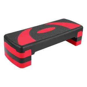 BalanceFrom 31-inch Aerobic Step Platform Trainer with 3 Adjustable Risers BalanceFrom 31-inch Aerobic Step Platform Trainer with 3 Adjustable Risers