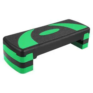 BalanceFrom 31-inch Aerobic Step Platform Trainer with 3 Adjustable Risers BalanceFrom 31-inch Aerobic Step Platform Trainer with 3 Adjustable Risers