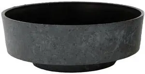 The HC Companies 8 Inch Round Plastic Succulent Capri Bowl 8"x8"x3" in Faux Concrete Color The HC Companies 8 Inch Round Plastic Succulent Capri Bowl 8"x8"x3" in Faux Concrete Color