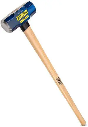 Estwing 10-Pound Hard Face Sledge Hammer - 36-Inch Hickory Handle, Ergonomic Grip, Durable Construction for Demolition & Stake Driving Estwing 10-Pound Hard Face Sledge Hammer - 36-Inch Hickory Handle, Ergonomic Grip, Durable Construction for Demolition & Stake Driving