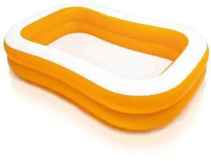 INTEX 57181EP Swim Center Inflatable Family Pool: 159 Gallon Capacity 90" x 60" x 19" Color May Vary INTEX 57181EP Swim Center Inflatable Family Pool: 159 Gallon Capacity 90" x 60" x 19" Color May Vary