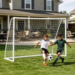 Portable Soccer Goal Football Net with Steel Frame for Adults & Kids Backyard Shooting Practice, Outdoor Training Goals, Easy Setup Tournament Equipment Portable Soccer Goal Football Net with Steel Frame for Adults & Kids Backyard Shooting Practice, Outdoor Training Goals, Easy Setup Tournament Equipment