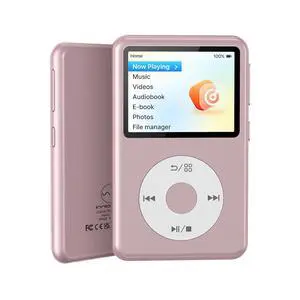 Y2 Mp3 Player with Bluetooth, Lossless DSD DAC FLAC Support, Portable 8GB Classic Dedicated Audio Music Player with Playlists, Supports up to 2TB Pink Y2 Mp3 Player with Bluetooth, Lossless DSD DAC FLAC Support, Portable 8GB Classic Dedicated Audio Music Player with Playlists, Supports up to 2TB Pink