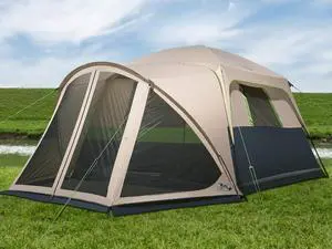 6/8/10 Person Tents for Camping Cabin Tent with Screen Porch | Weatherproof Family Tent with Rainfly & 5 Mesh Windows, Windproof Car Camping Tent with Carry Bag for Outdoor Camping Hiking 6/8/10 Person Tents for Camping Cabin Tent with Screen Porch | Weatherproof Family Tent with Rainfly & 5 Mesh Windows, Windproof Car Camping Tent with Carry Bag for Outdoor Camping Hiking