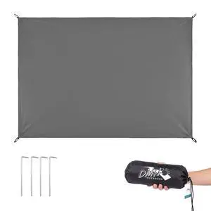 13x9FT Tent Footprint Waterproof Camping Tarp for Screen House | Portable Heavy Duty PU3000MM Tent Floor with Storage Bag, Tent Tarp for Picnic, Hiking, Backpacking, Hammock, Beach, Gray 13x9FT Tent Footprint Waterproof Camping Tarp for Screen House | Portable Heavy Duty PU3000MM Tent Floor with Storage Bag, Tent Tarp for Picnic, Hiking, Backpacking, Hammock, Beach, Gray