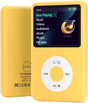 Mp3 Player with Bluetooth Y1 Portable Music Digital Players Supports Playlist Audiobook Video Nice Gadget for Kids Yellow Mp3 Player with Bluetooth Y1 Portable Music Digital Players Supports Playlist Audiobook Video Nice Gadget for Kids Yellow