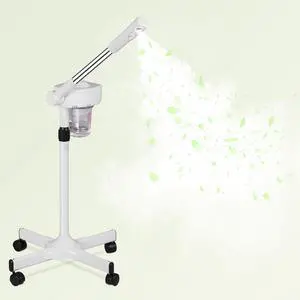 Professional Facial Steamer On Wheels Ionic Ozone with Hot Mist Function Stand Facial Steamer for Personal Home Salon Spa Skin Cleaning Professional Facial Steamer On Wheels Ionic Ozone with Hot Mist Function Stand Facial Steamer for Personal Home Salon Spa Skin Cleaning