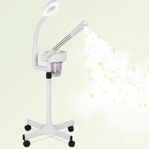 Professional 2 in 1 Facial Steamer for Face Deep Cleaning Ozone Face Steamer with 5X Magnifying Lamp Hot Mist Function for Salon Spa Home Beauty Equipment Professional 2 in 1 Facial Steamer for Face Deep Cleaning Ozone Face Steamer with 5X Magnifying Lamp Hot Mist Function for Salon Spa Home Beauty Equipment