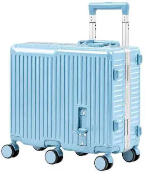 Kids Ride-On Luggage, 20" Aluminum Frame Carry-On with 6 Wheels (Blue) | Premium Construction, 200 lb Capacity, Foldable Footrest, Dual Locks, Easy-Lift Handles & Utility Hook for Family Travel Kids Ride-On Luggage, 20" Aluminum Frame Carry-On with 6 Wheels (Blue) | Premium Construction, 200 lb Capacity, Foldable Footrest, Dual Locks, Easy-Lift Handles & Utility Hook for Family Travel