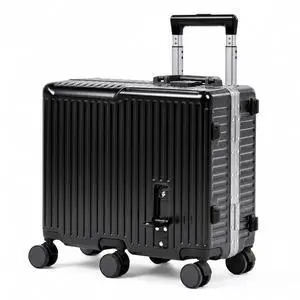 Kids Ride-On Luggage, 20" Aluminum Frame Carry-On with 6 Wheels (Black) | Premium Construction, 200 lb Capacity, Foldable Footrest, Dual Locks, Easy-Lift Handles & Utility Hook for Family Travel Kids Ride-On Luggage, 20" Aluminum Frame Carry-On with 6 Wheels (Black) | Premium Construction, 200 lb Capacity, Foldable Footrest, Dual Locks, Easy-Lift Handles & Utility Hook for Family Travel